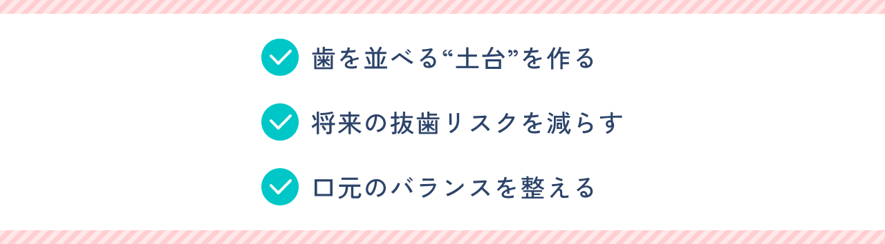 歯を並べる